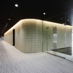 Entrance to the cafeteria on the fourth floor, which is open to both employees and customers