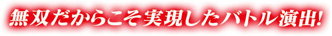 無双だからこそ実現したバトル演出！