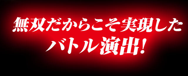 無双だからこそ実現したバトル演出！