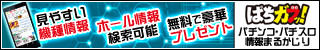 見やすい機種情報 ホール情報検索可能 無料で豪華プレゼント ぱちガブッ! パチンコ・パチスロ情報まるかじり