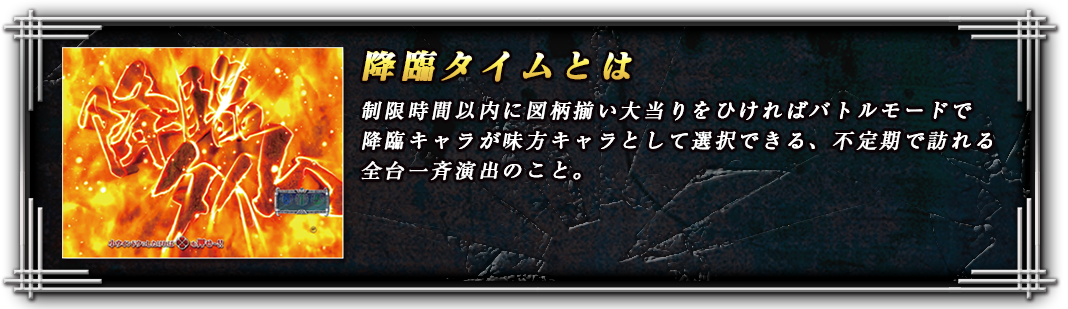 降臨タイムとは