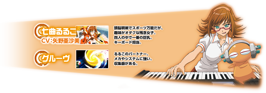 七曲るるこ CV:矢野亜沙美 グルーヴ