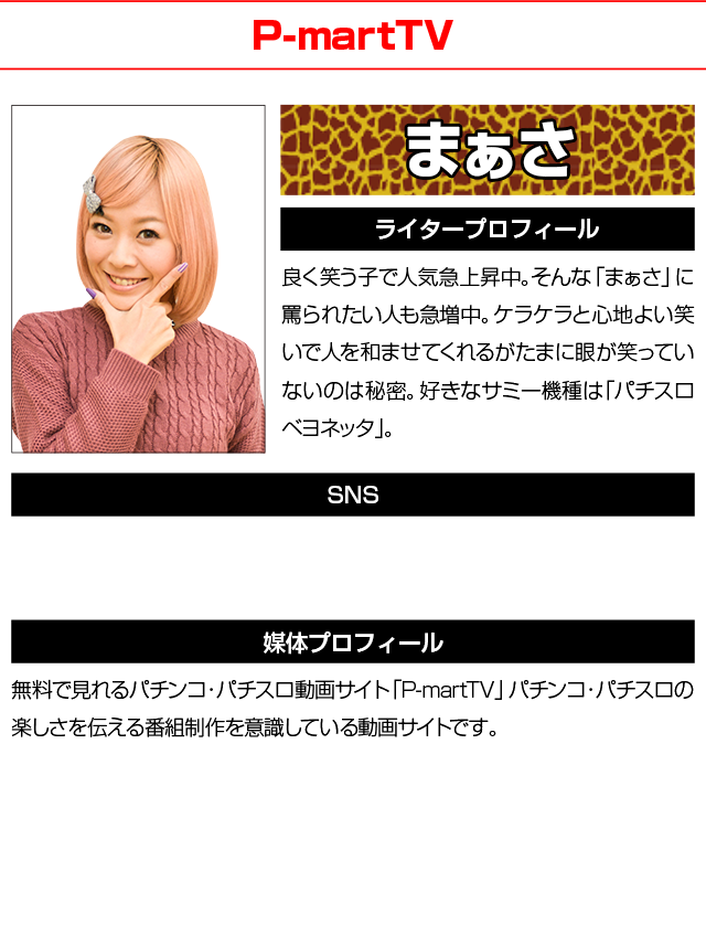 ライタープロフィール まぁさ(P-martTV)