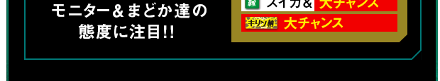 モニター＆まどか達の態度に注目！！