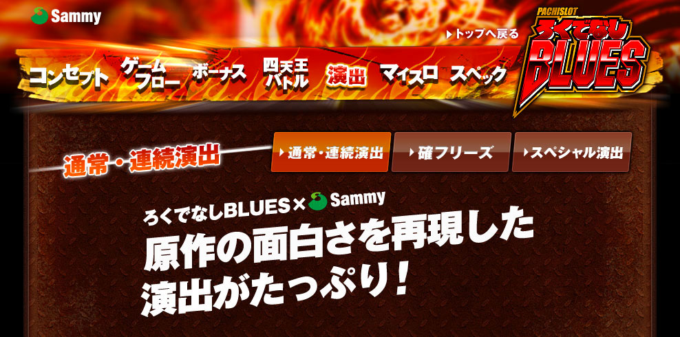 パチスロ ろくでなしBLUES｜コンセプト