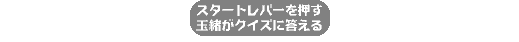 スタートレバーを押す