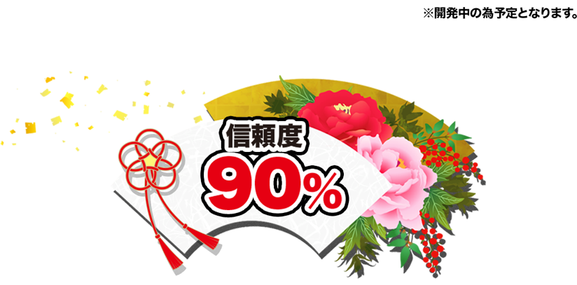 信頼度90%