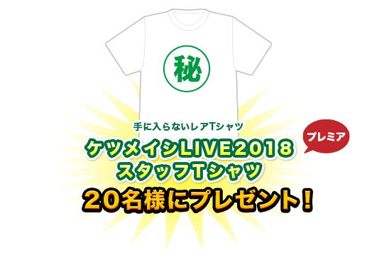 ケツメイシLIVE2018スタッフTシャツ