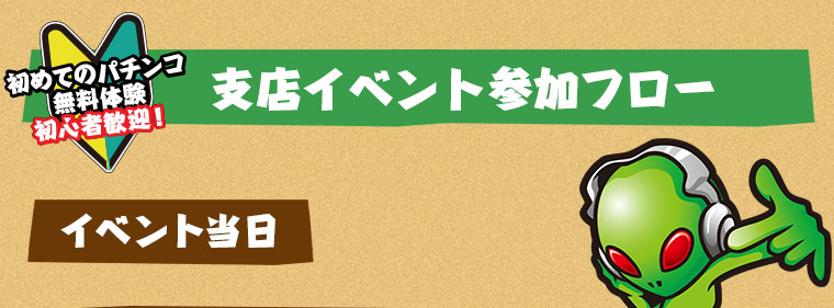 支店イベント参加フロー イベント当日